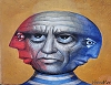 Picasso  140 Jahre Öl auf Leinwand 40x50 cm