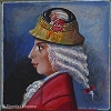 Hommage an Mozart Acryl auf Leinwand 20x20 cm